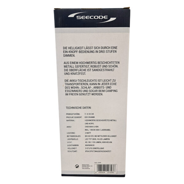 Seecode Design LED Lampe – Bild 2