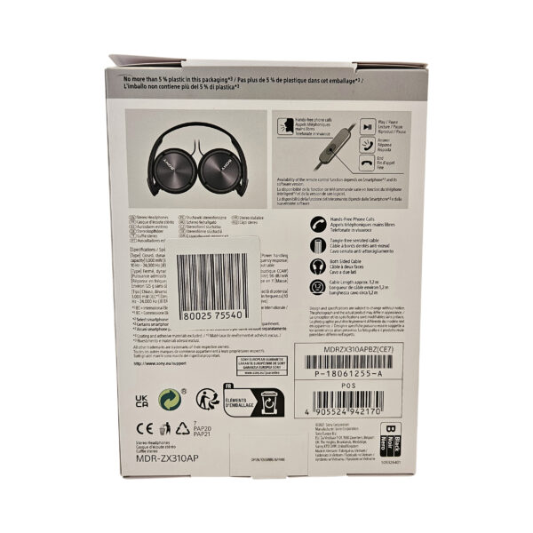 Sony MDR ZX310 AP Kopfhörer – Bild 2