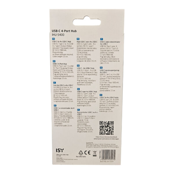 ISY USB-C 4 Port Hub – Bild 2