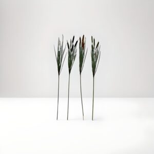 Kunstblume Schilf-Rohrkolben / Lampenputzer Braun